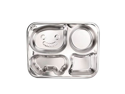 兒童卡通四格湯格餐盤